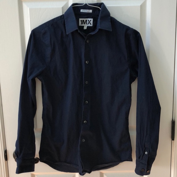 Express Other - Men’s Express 1MX Navy Dress Shirt “S”